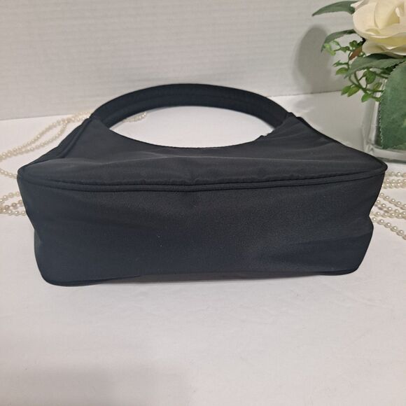 Prada Tessuto Sport Black Nylon Handbag EUC Authentic Zipper Closure - Picture 10 of 16